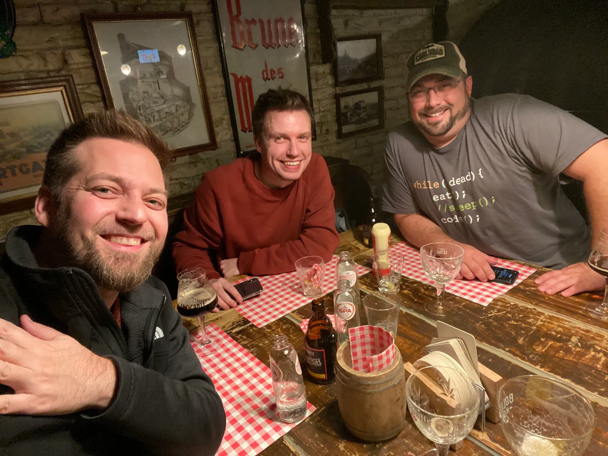 Dan Siegel with David Ortinau and Gerald Versluis after a developer conference