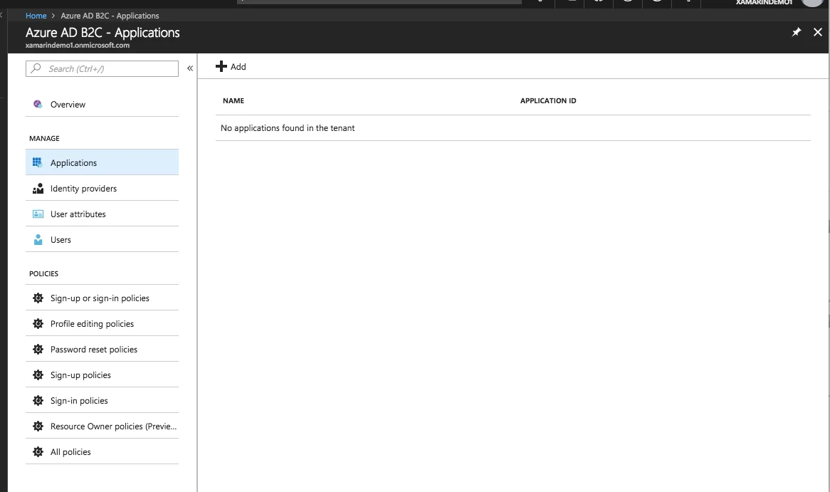 Azure Active Directory B2C for Xamarin Applications