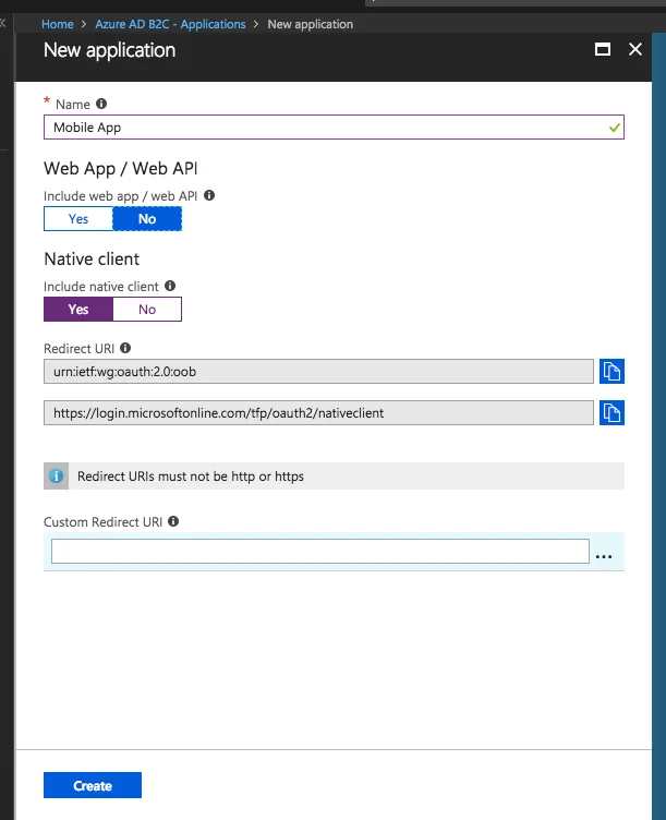Azure Active Directory B2C for Xamarin Applications