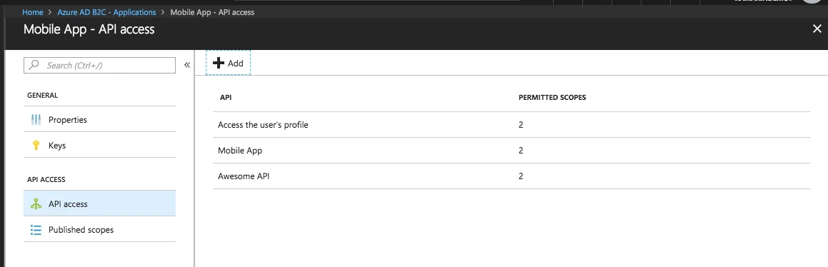 Azure Active Directory B2C for Xamarin Applications